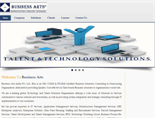 Tablet Screenshot of businessartsindia.com